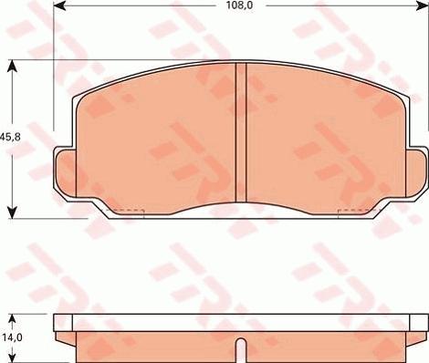 TRW GDB7552 - Kit de plaquettes de frein, frein à disque cwaw.fr