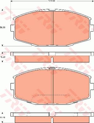 TRW GDB7564 - Kit de plaquettes de frein, frein à disque cwaw.fr