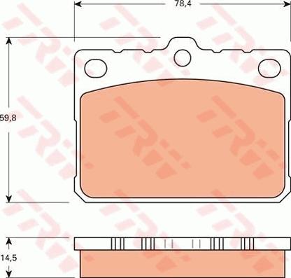 TRW GDB7566 - Kit de plaquettes de frein, frein à disque cwaw.fr