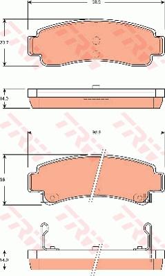 TRW GDB7517 - Kit de plaquettes de frein, frein à disque cwaw.fr