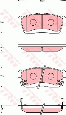 TRW GDB7690 - Kit de plaquettes de frein, frein à disque cwaw.fr