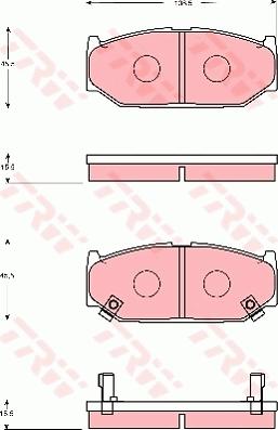 TRW GDB7691 - Kit de plaquettes de frein, frein à disque cwaw.fr