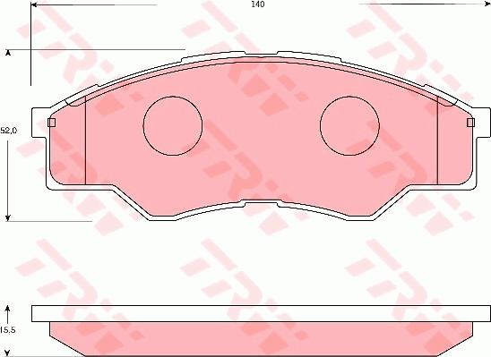 TRW GDB7669DT - Kit de plaquettes de frein, frein à disque cwaw.fr