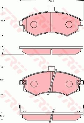 TRW GDB7665 - Kit de plaquettes de frein, frein à disque cwaw.fr