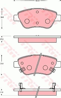 TRW GDB7683DT - Kit de plaquettes de frein, frein à disque cwaw.fr