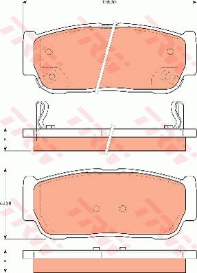 TRW GDB7687 - Kit de plaquettes de frein, frein à disque cwaw.fr