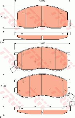 TRW GDB7630 - Kit de plaquettes de frein, frein à disque cwaw.fr