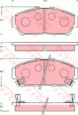 TRW GDB7091 - Kit de plaquettes de frein, frein à disque cwaw.fr