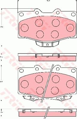 TRW GDB7049 - Kit de plaquettes de frein, frein à disque cwaw.fr