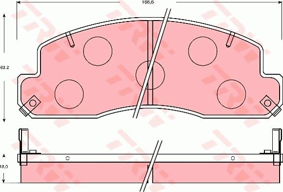 TRW GDB7048 - Kit de plaquettes de frein, frein à disque cwaw.fr