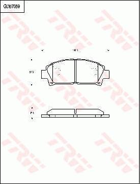 TRW GDB7059 - Kit de plaquettes de frein, frein à disque cwaw.fr