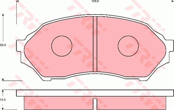 TRW GDB7083 - Kit de plaquettes de frein, frein à disque cwaw.fr