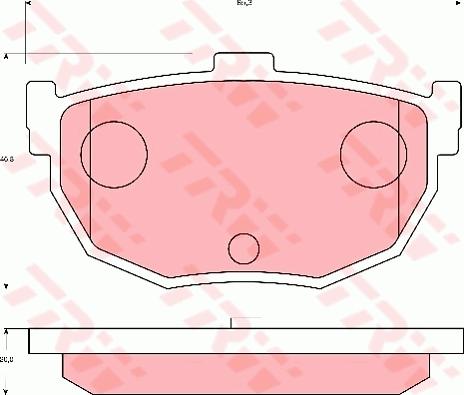 TRW GDB7034 - Kit de plaquettes de frein, frein à disque cwaw.fr