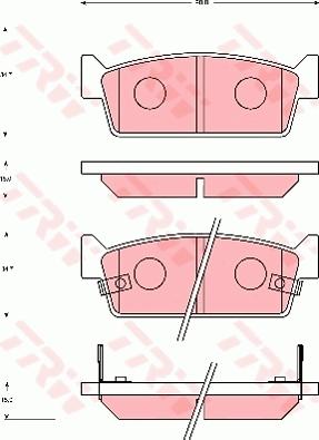 TRW GDB7031 - Kit de plaquettes de frein, frein à disque cwaw.fr