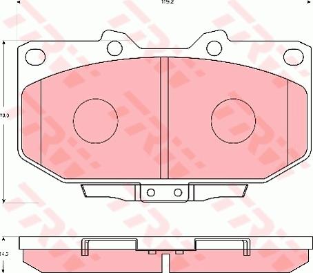 TRW GDB7038 - Kit de plaquettes de frein, frein à disque cwaw.fr