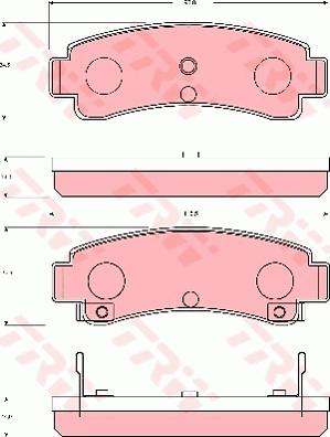 TRW GDB7028 - Kit de plaquettes de frein, frein à disque cwaw.fr