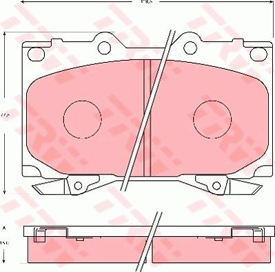 TRW GDB7072 - Kit de plaquettes de frein, frein à disque cwaw.fr