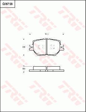 TRW GDB7199 - Kit de plaquettes de frein, frein à disque cwaw.fr