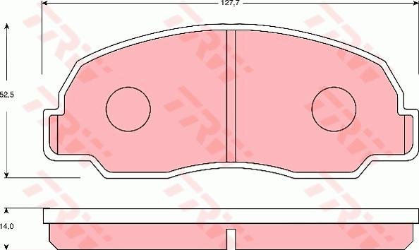 TRW GDB7192 - Kit de plaquettes de frein, frein à disque cwaw.fr