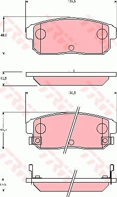 TRW GDB7184AT - Kit de plaquettes de frein, frein à disque cwaw.fr