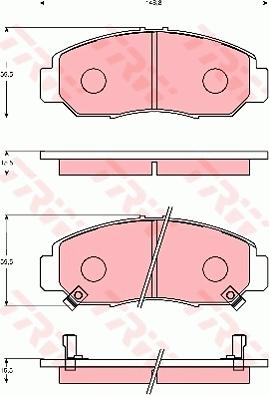 TRW GDB7182 - Kit de plaquettes de frein, frein à disque cwaw.fr