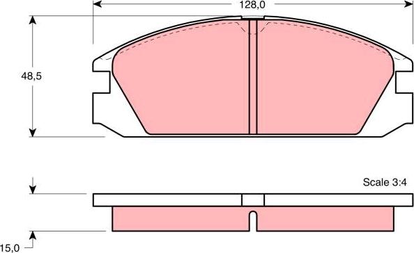 TRW GDB784 - Kit de plaquettes de frein, frein à disque cwaw.fr