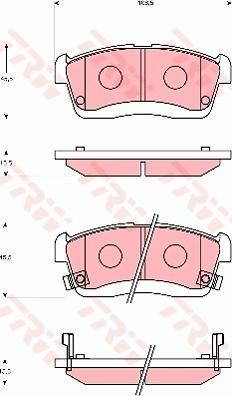 TRW GDB7251 - Kit de plaquettes de frein, frein à disque cwaw.fr