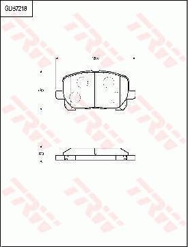 TRW GDB7218 - Kit de plaquettes de frein, frein à disque cwaw.fr