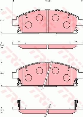 TRW GDB7235 - Kit de plaquettes de frein, frein à disque cwaw.fr