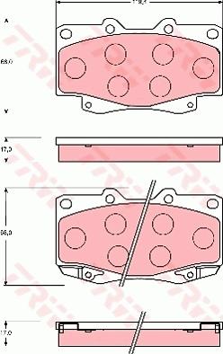 TRW GDB7222 - Kit de plaquettes de frein, frein à disque cwaw.fr