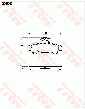 TRW GDB7790 - Kit de plaquettes de frein, frein à disque cwaw.fr