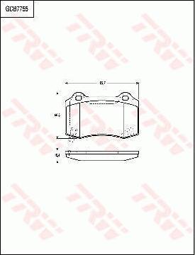 TRW GDB7755 - Kit de plaquettes de frein, frein à disque cwaw.fr