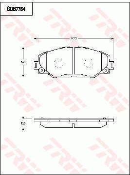 TRW GDB7764 - Kit de plaquettes de frein, frein à disque cwaw.fr