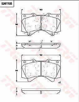 TRW GDB7763AT - Kit de plaquettes de frein, frein à disque cwaw.fr