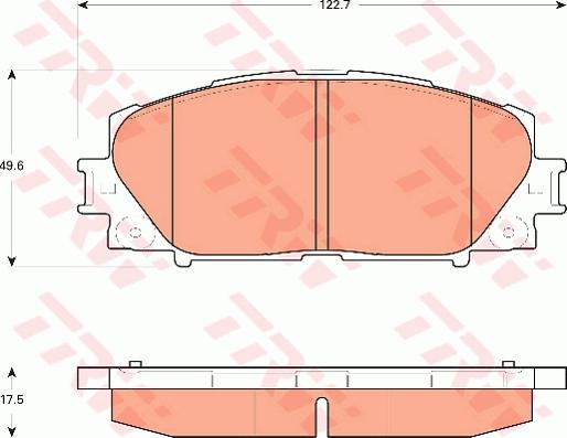 TRW GDB7706 - Kit de plaquettes de frein, frein à disque cwaw.fr