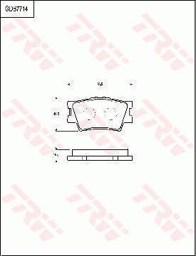 TRW GDB7714 - Kit de plaquettes de frein, frein à disque cwaw.fr