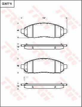 TRW GDB7718 - Kit de plaquettes de frein, frein à disque cwaw.fr