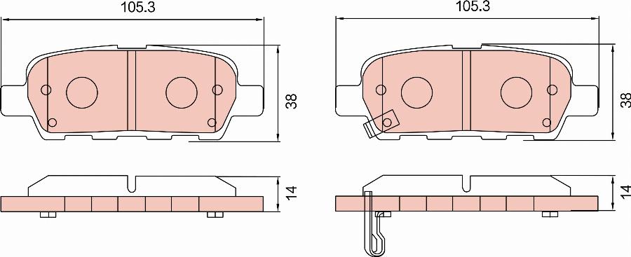 TRW GDB7784DT - Kit de plaquettes de frein, frein à disque cwaw.fr