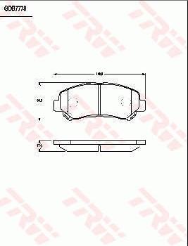 TRW GDB7783AT - Kit de plaquettes de frein, frein à disque cwaw.fr