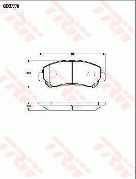 TRW GDB7783 - Kit de plaquettes de frein, frein à disque cwaw.fr