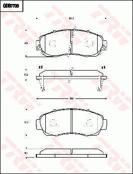 TRW GDB7738 - Kit de plaquettes de frein, frein à disque cwaw.fr