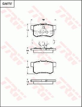 TRW GDB7737 - Kit de plaquettes de frein, frein à disque cwaw.fr