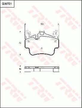 TRW GDB7721 - Kit de plaquettes de frein, frein à disque cwaw.fr