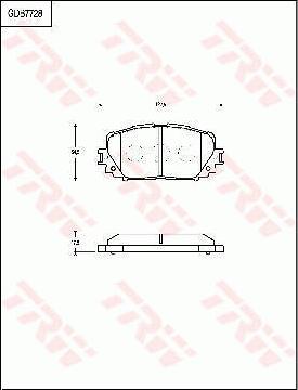 TRW GDB7728AT - Kit de plaquettes de frein, frein à disque cwaw.fr