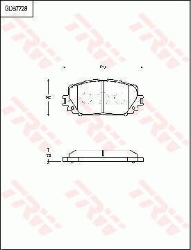 TRW GDB7728 - Kit de plaquettes de frein, frein à disque cwaw.fr