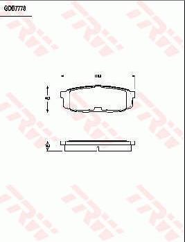 TRW GDB7778 - Kit de plaquettes de frein, frein à disque cwaw.fr