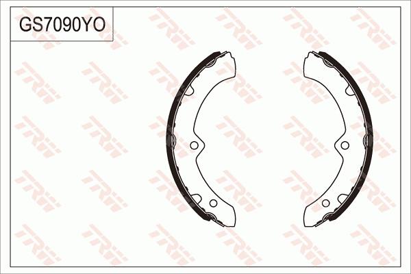 TRW GS7090 - Jeu de mâchoires de frein cwaw.fr