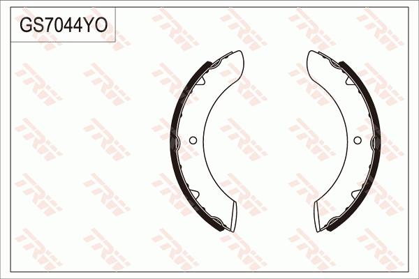 TRW GS7044 - Jeu de mâchoires de frein cwaw.fr