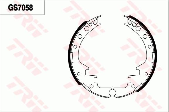 TRW GS7058 - Jeu de mâchoires de frein, frein de stationnement cwaw.fr
