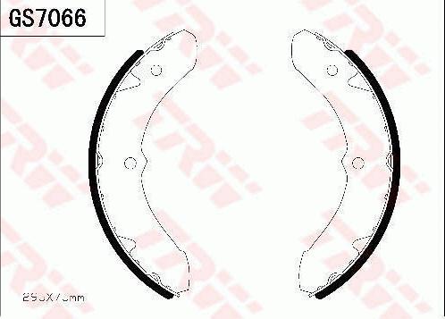 TRW GS7066 - Jeu de mâchoires de frein cwaw.fr